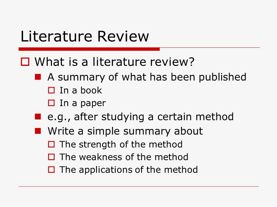 literature review computer science projects